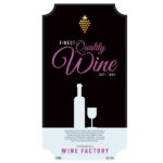 ボトル用ラベルシール（ワイン）のデザイン見本